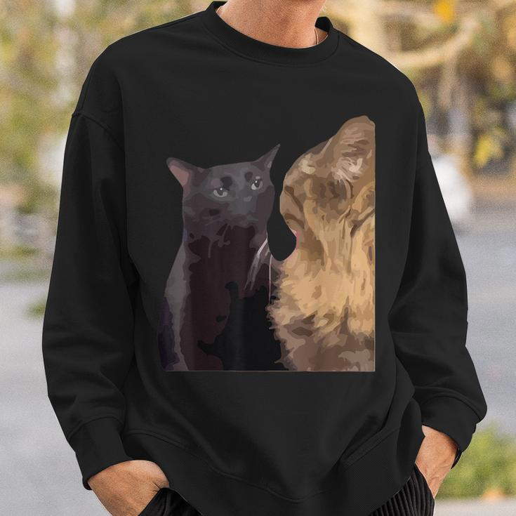 Cat Zoning Out Meme Popular Internet Meme Sweatshirt Gifts for Him