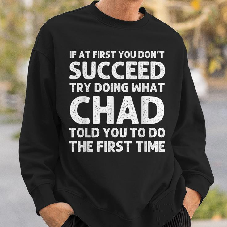Chad Name Personalized Birthday Christmas Joke Sweatshirt Gifts for Him