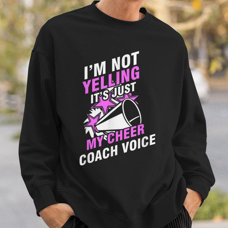 Cheerleading Cheer Coach Voice Cheering Squad Sweatshirt Gifts for Him