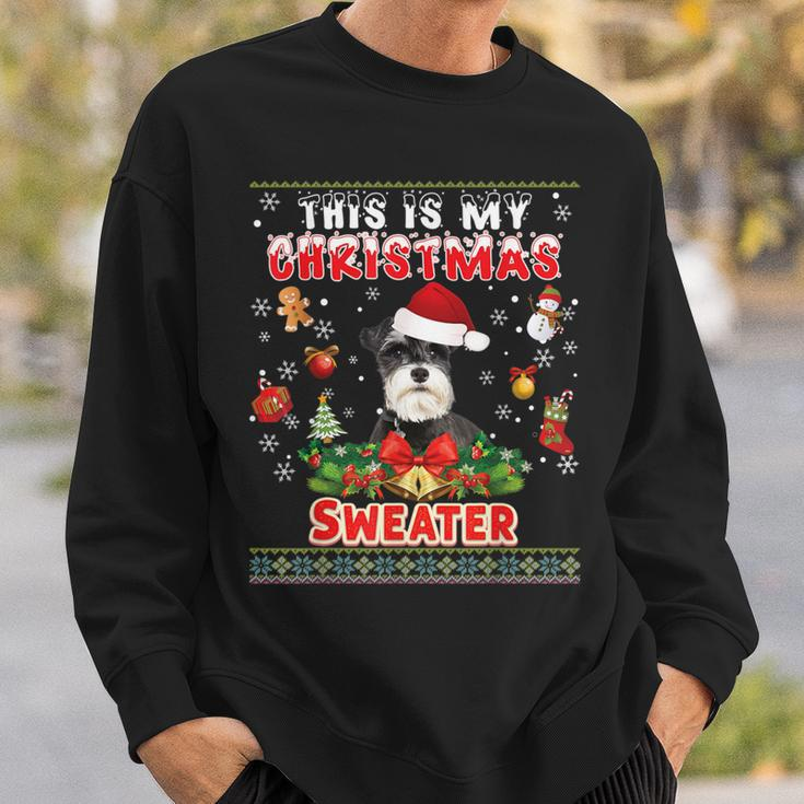 This Is My Christmas Sweater Schnauzer Dog Ugly Merry Xmas Sweatshirt Gifts for Him
