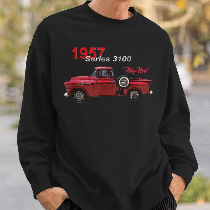 Classic Cars Vintage Trucks Red Pick Up Truck Series 3100 Sweatshirt Gifts for Him