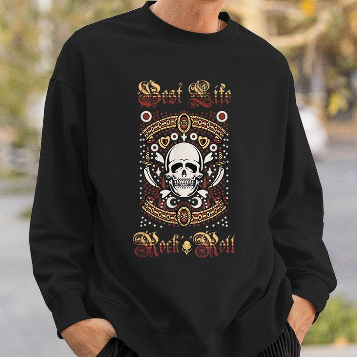 Classic Rock Style And Skull Theme For Rock Summer Sweatshirt Gifts for Him