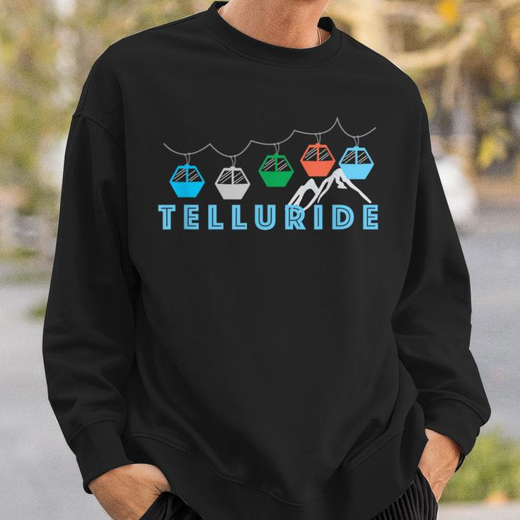 Colorado Ski Mountain Gondola Telluride Sweatshirt Gifts for Him