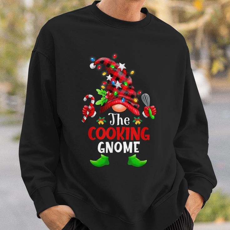 Cooking Gnome Christmas Buffalo Plaid Family Gnomes Matching Sweatshirt Gifts for Him