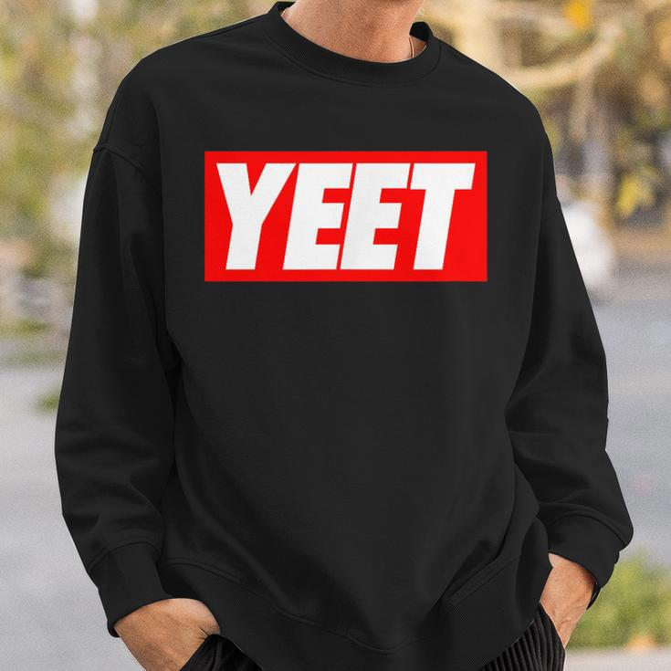 Cool Yeet Basketball Ball Game Slogan Sport Lover Sweatshirt Gifts for Him