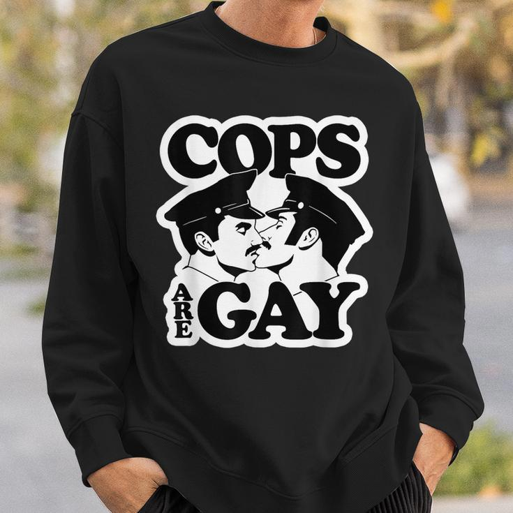Cops Are Gay Lgbt Funny Apparel Sweatshirt Gifts for Him