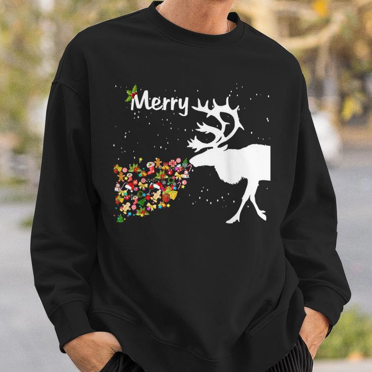Couples Sick Reindeer Diy Ugly Christmas Sweater Sweatshirt Gifts for Him