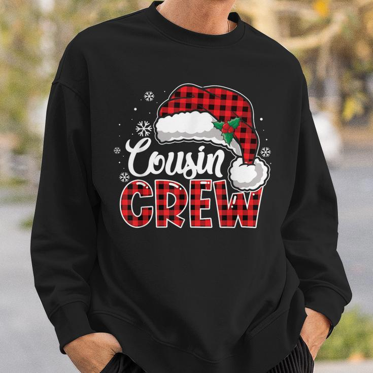 Cousin Crew Buffalo Plaid Christmas Family Xmas Pajama Santa Sweatshirt Gifts for Him