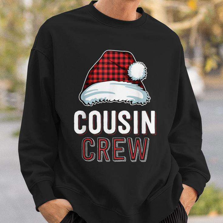 Cousin Crew Red Buffalo Plaid Family Matching Christmas Sweatshirt Gifts for Him