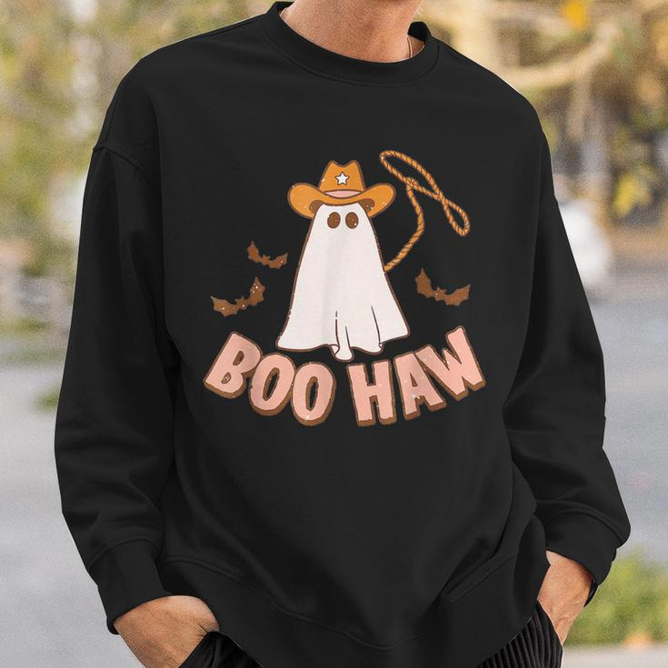 Cowboy Cowgirl Boohaw Retro Western Ghost Halloween Party Sweatshirt Gifts for Him