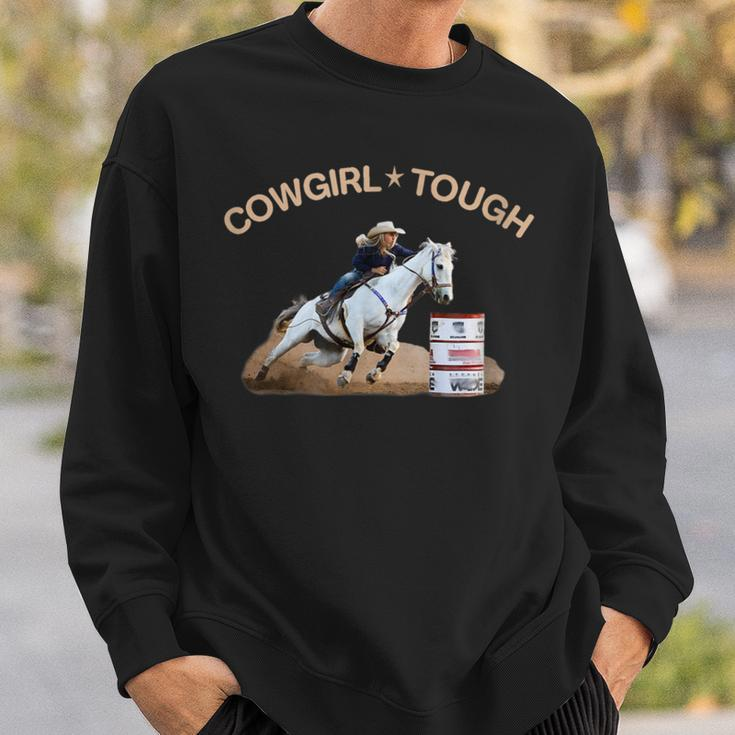 Cowgirl Tough Western Horse Rider Rodeo Sweatshirt Gifts for Him