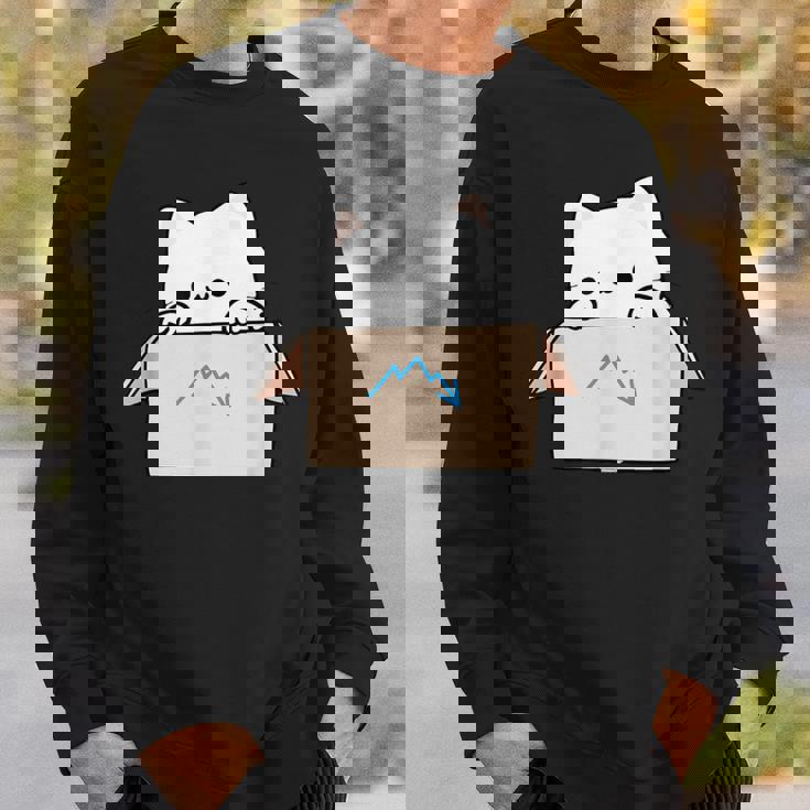 Coworker Pet Swagazon Associate Cute Cat In Cardboard Box Sweatshirt Gifts for Him