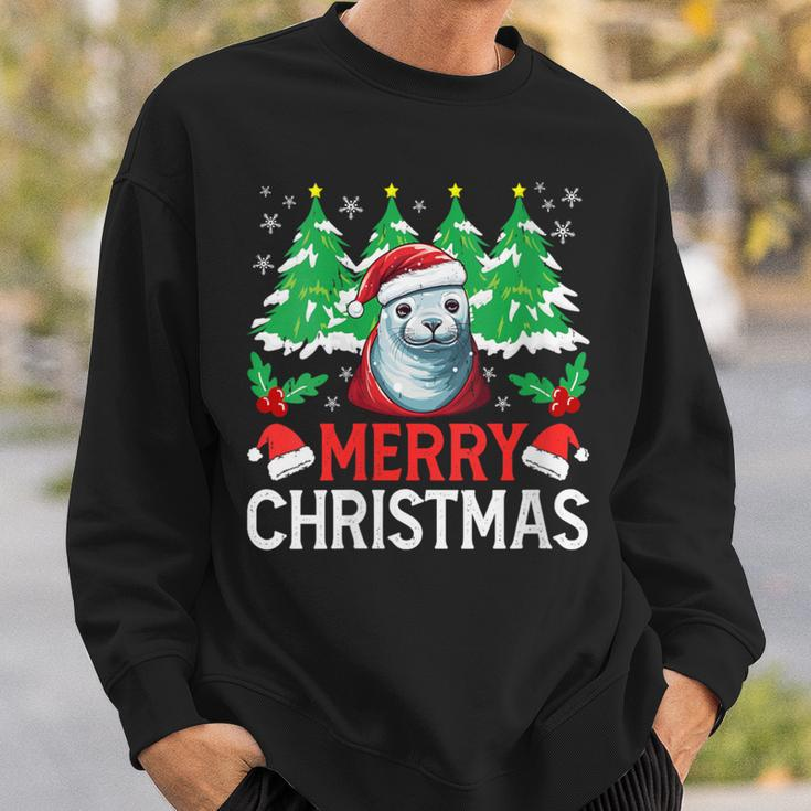Crabeater Seal Christmas Pajama Costume For Xmas Holiday Sweatshirt Gifts for Him