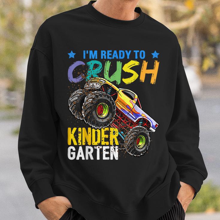 Crush Kindergarten Monster Truck Back To School Boys Gift Sweatshirt Gifts for Him