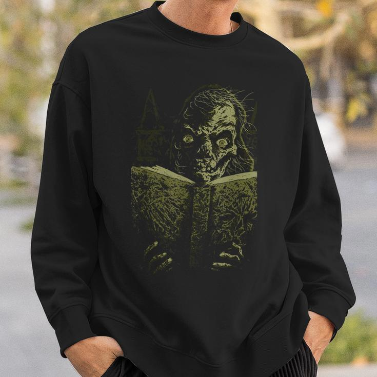 Crypt Dead Zombie Book Fairy Tales From The Evil Book Keeper Sweatshirt Gifts for Him