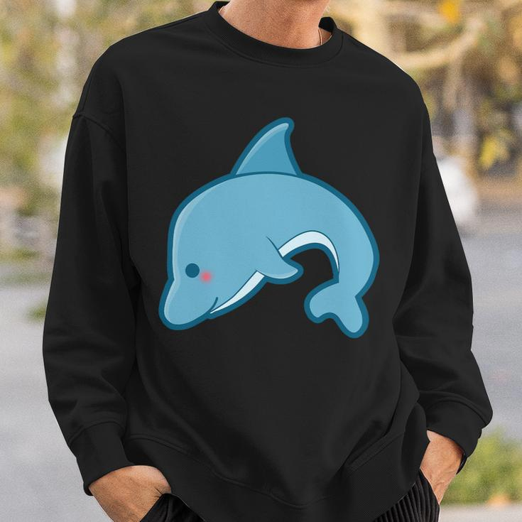 Cute Dolphin Aquatic Animals Marine Mammal Dolphin Trainers Sweatshirt Gifts for Him