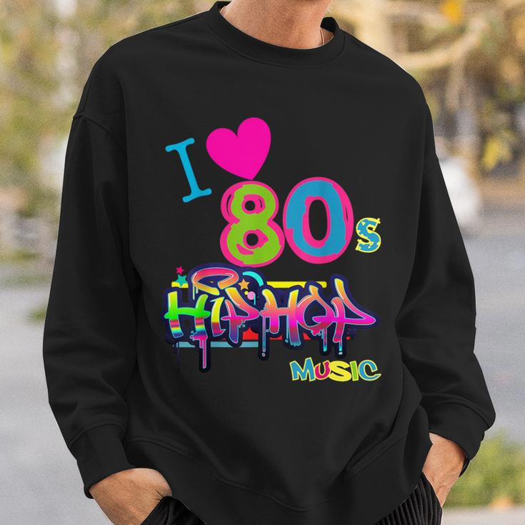 Cute Love 80S Hip Hop Music Dance Party Outfit Sweatshirt Gifts for Him