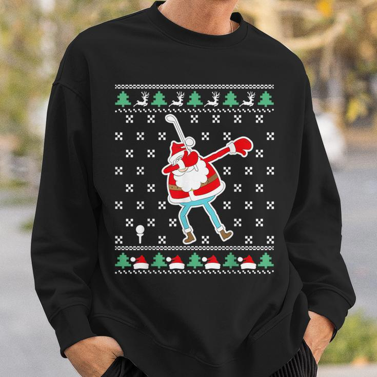 Dabbing Santa Golf Ugly Christmas Sweater Sweatshirt Gifts for Him