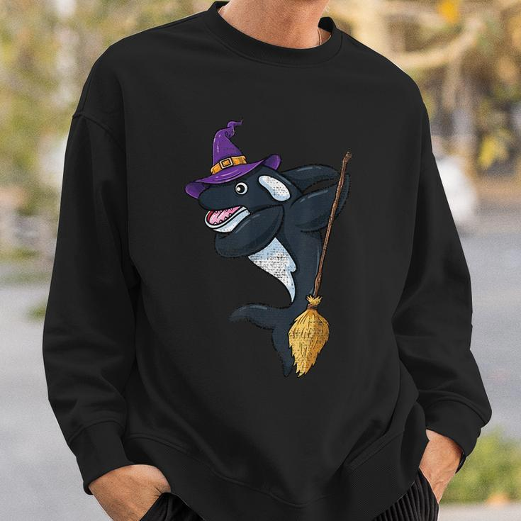 Dabbing Witch Halloween Orca Vintage Halloween Funny Gifts Sweatshirt Gifts for Him