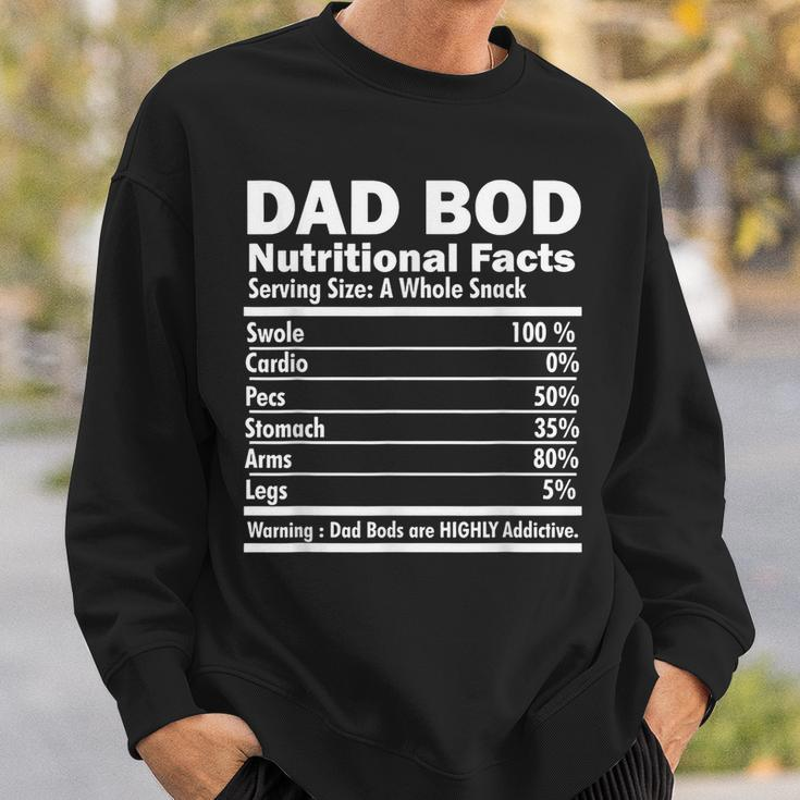 Dad Bod Nutritional Facts Funny Gifts For Dad Sweatshirt Gifts for Him
