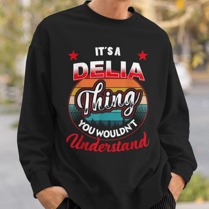 Delia Retro Name Its A Delia Thing Sweatshirt Gifts for Him