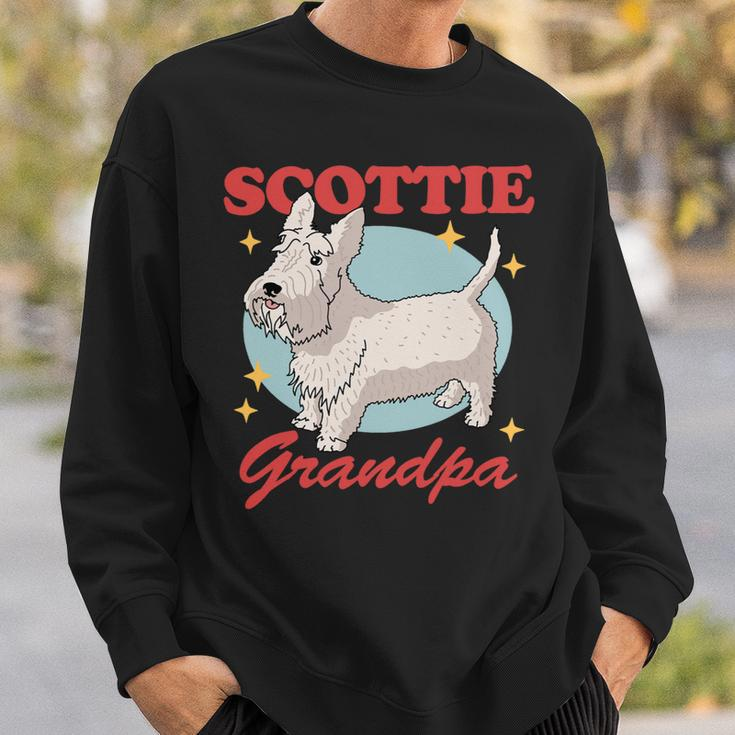 Dog Scottish Terrier Mens Scottie Grandpa Dog Owner Scottish Terrier 3 Sweatshirt Gifts for Him