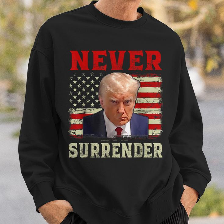 Donald Trump Never Surrender Shot August 24 2023 Sweatshirt Gifts for Him
