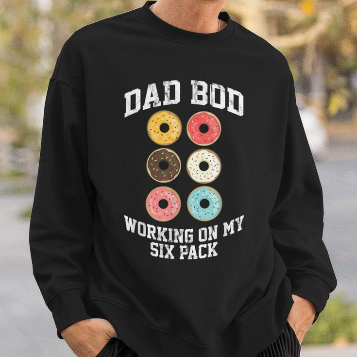 Donut Dad Bod Working On My Six Pack Dad Jokes Father's Day Sweatshirt Gifts for Him