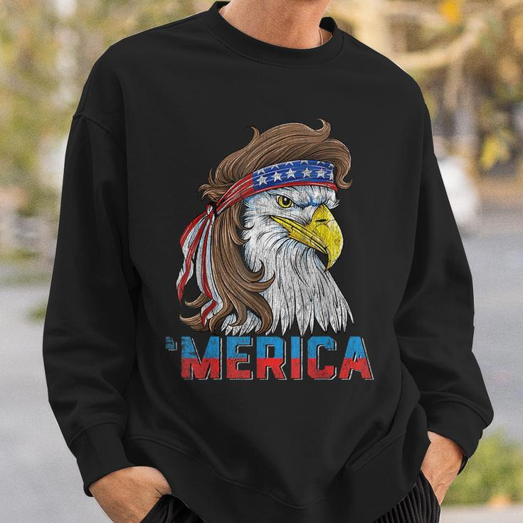 Eagle Mullet 4Th Of July Usa American Flag Eagle Merica Sweatshirt Gifts for Him