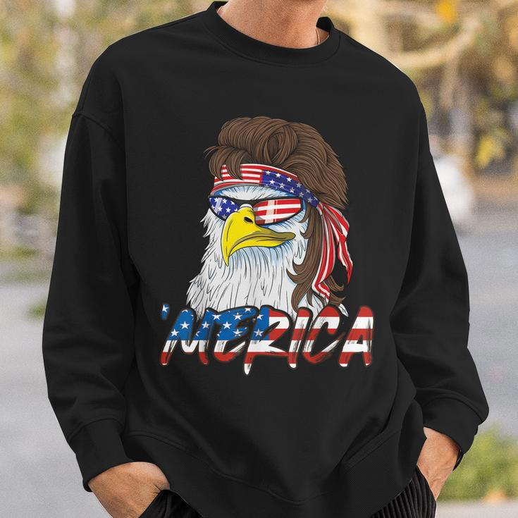 Eagle Mullet 4Th Of July Usa American Flag Merica Sweatshirt Gifts for Him