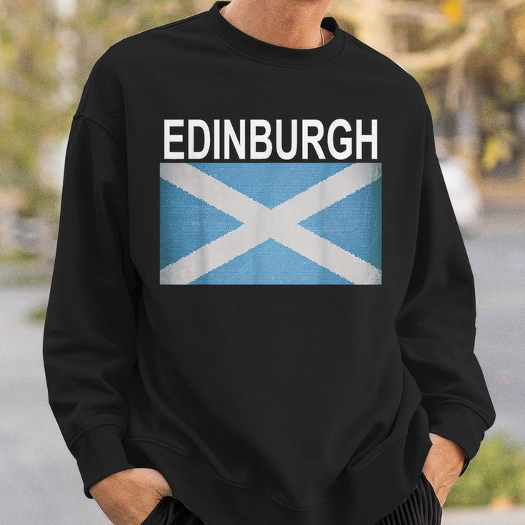 Edinburg Scotland Flag Artistic City Sweatshirt Gifts for Him
