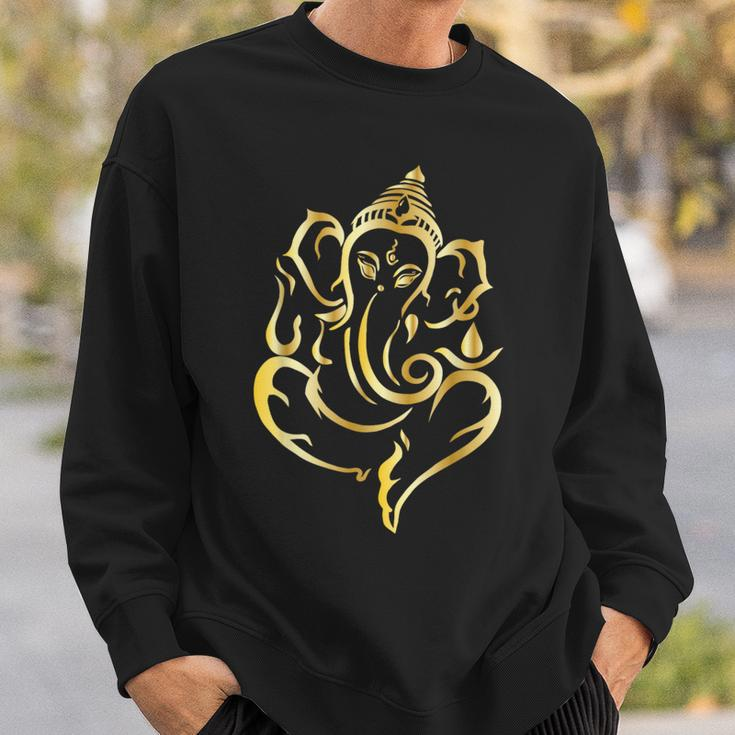 Elegant Lord Ganesha Hindu Indian God Spiritual Elephant Sweatshirt Gifts for Him