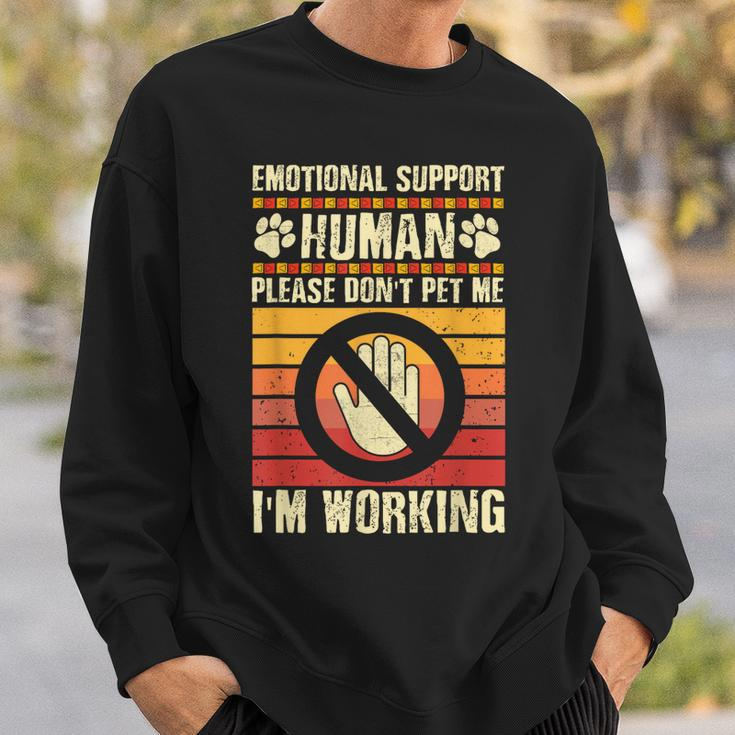 Emotional-Support Human Halloween Costume Do Not Pet Me Sweatshirt Gifts for Him