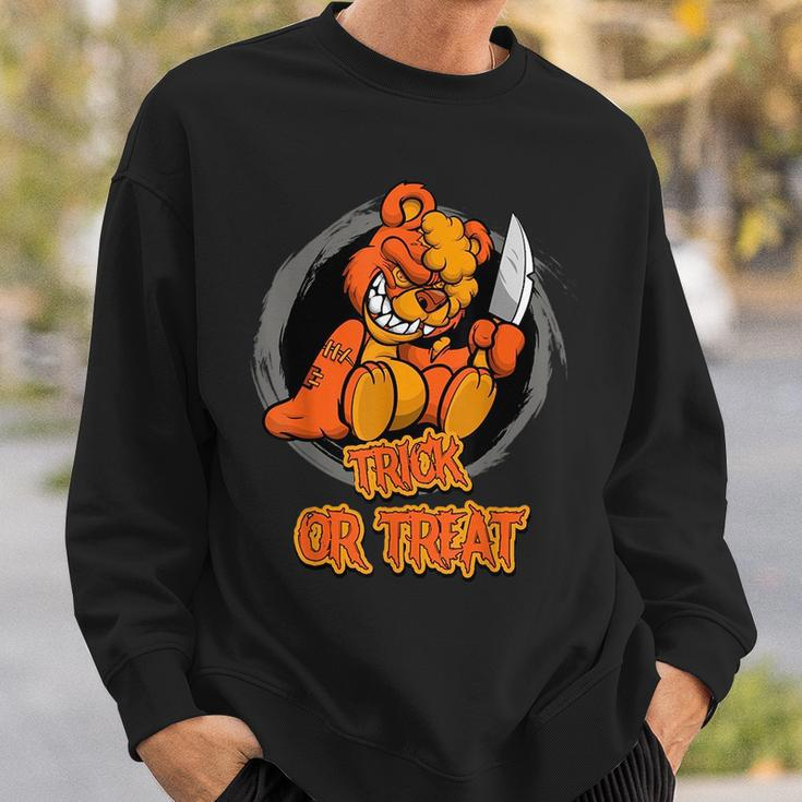Evil Teddy Bear Trick Or Treat Scary Halloween Sweatshirt Gifts for Him