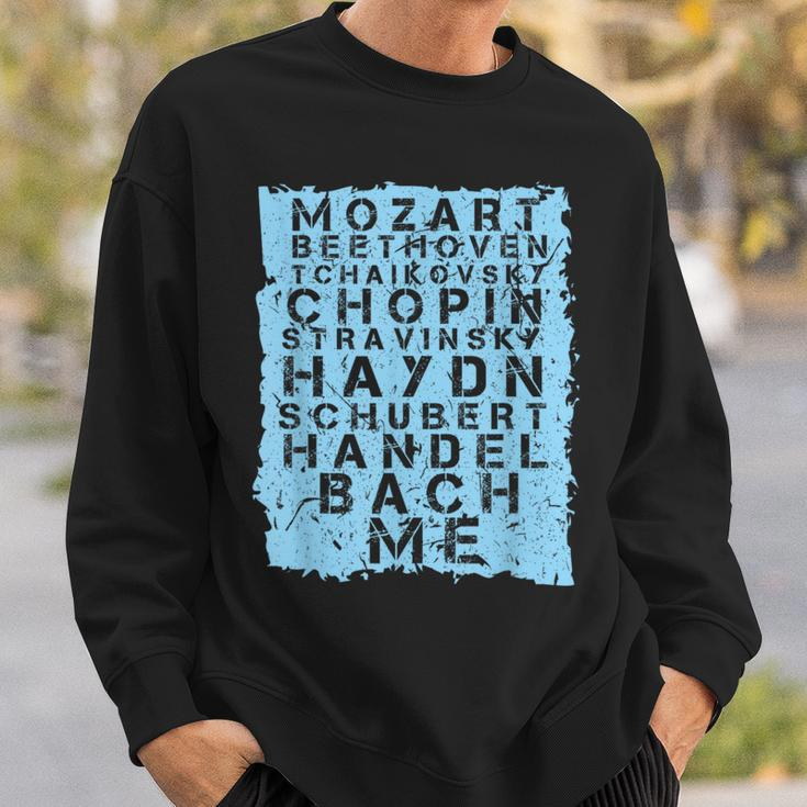 Famous Classical Music Composer Musician Mozart Sweatshirt Gifts for Him