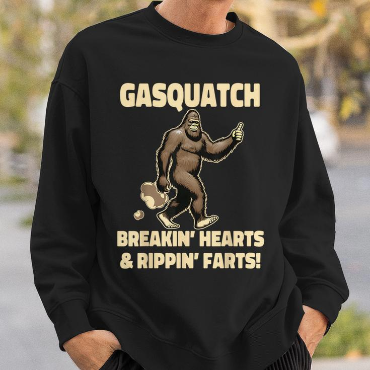 Farting Bigfoot Breaking Hearts And Ripping Farts Sasquatch Sweatshirt Gifts for Him