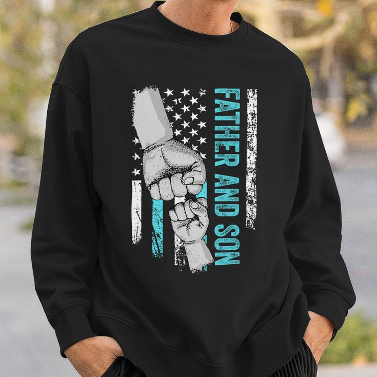 Father And Son American Flag Matching Fathers Day Father Son Sweatshirt Gifts for Him
