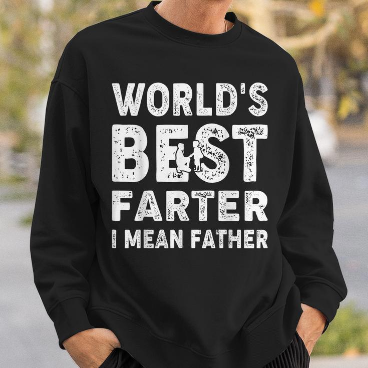 Fathers Day Worlds Best Farter I Mean Father Sweatshirt Gifts for Him
