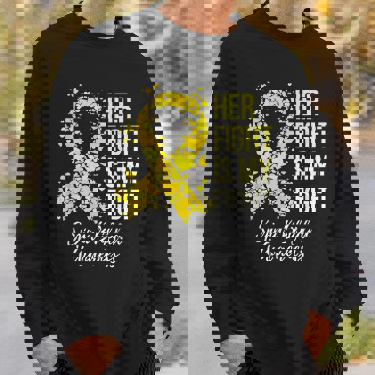 Her Fight Is My Fight Spina Bifida Awareness Sweatshirt Gifts for Him