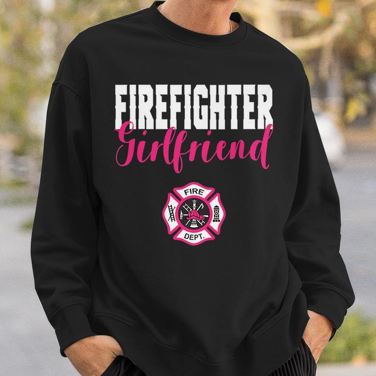 Firefighter Girlfriend For Support Of Your Fireman Sweatshirt Gifts for Him