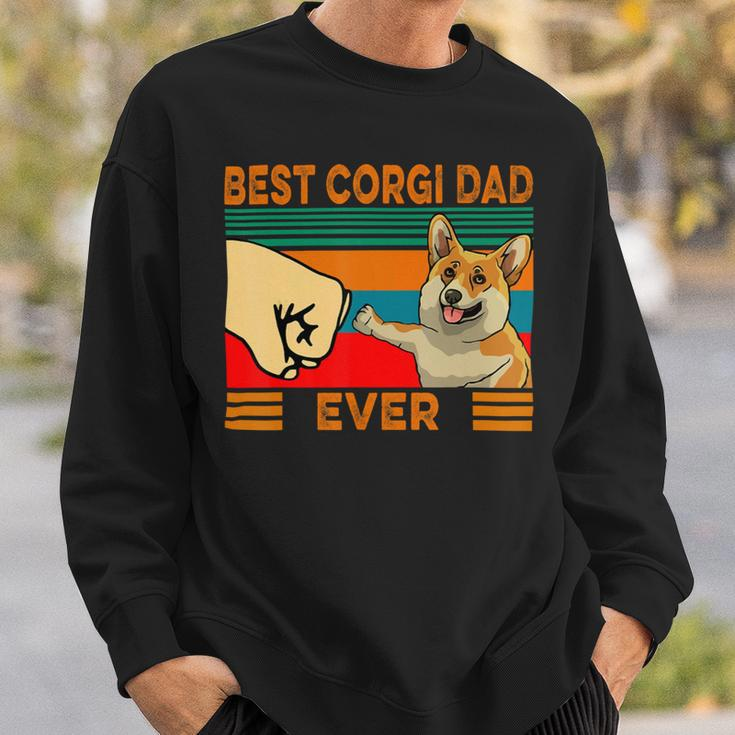 Fist Bump Best Corgi Dad Ever Sweatshirt Gifts for Him