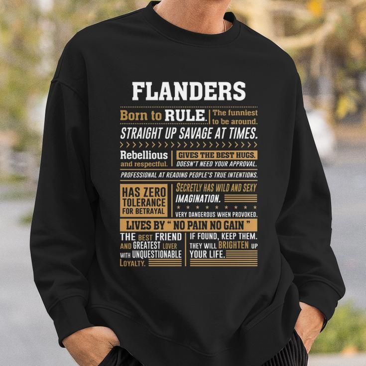 Flanders Name Gift Flanders Born To Rule Sweatshirt Gifts for Him