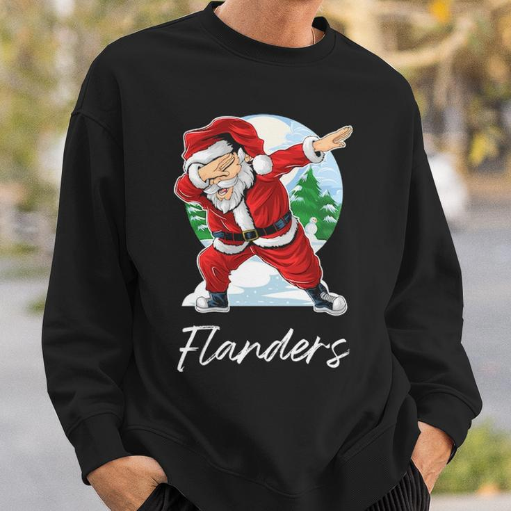 Flanders Name Gift Santa Flanders Sweatshirt Gifts for Him