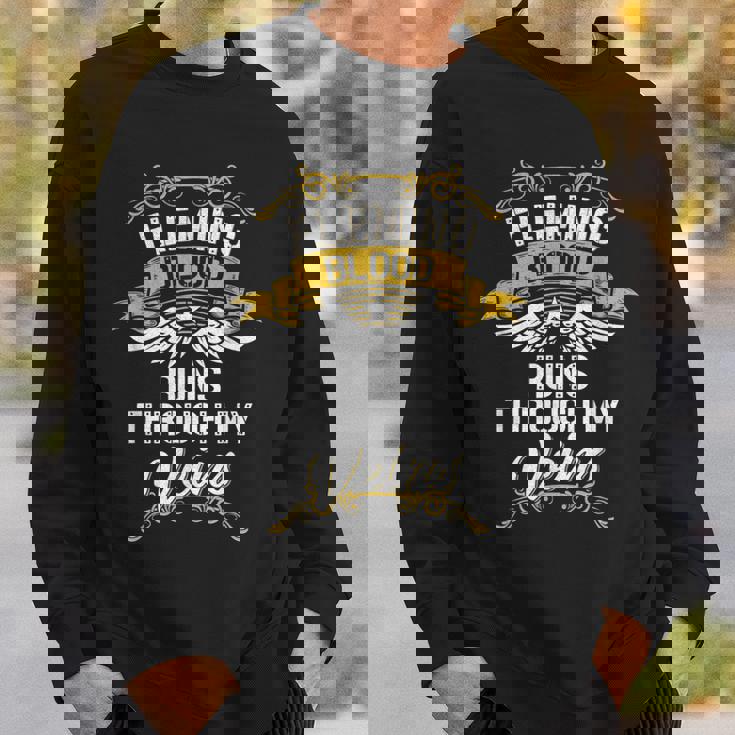 Fleming Blood Runs Through My Veins Sweatshirt Gifts for Him