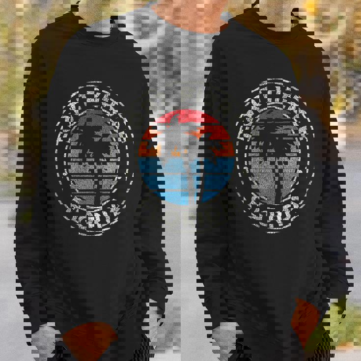 Fort Pierce Florida Fl Vintage Graphic Retro 70S Sweatshirt Gifts for Him