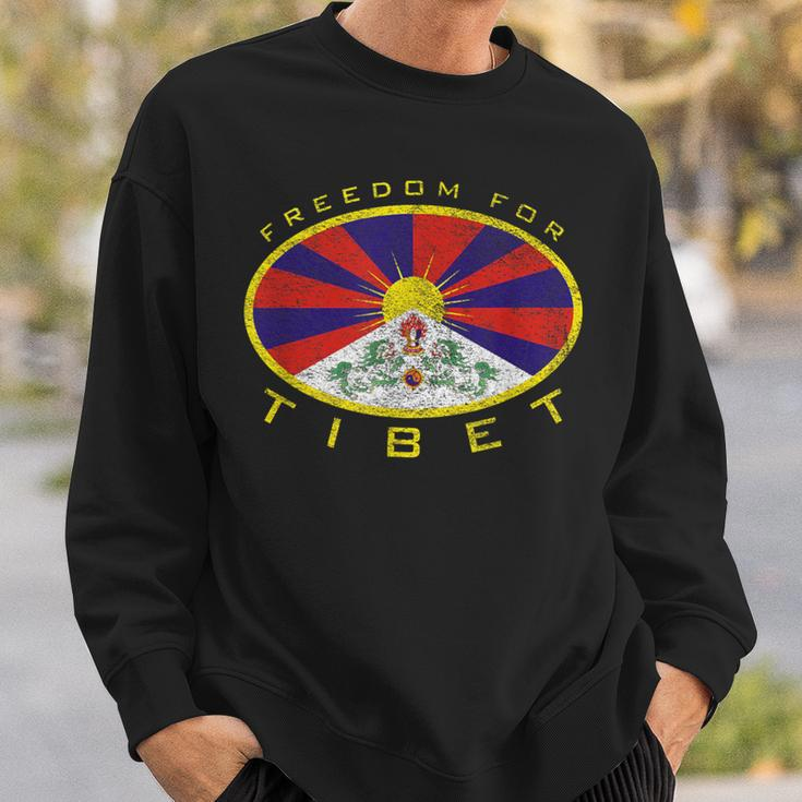 Freedom For Tibet Flag Oval Sweatshirt Gifts for Him