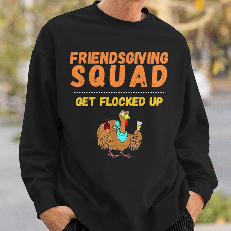 Friendsgiving Squad Get Flocked Up Matching Friendsgiving Sweatshirt Gifts for Him