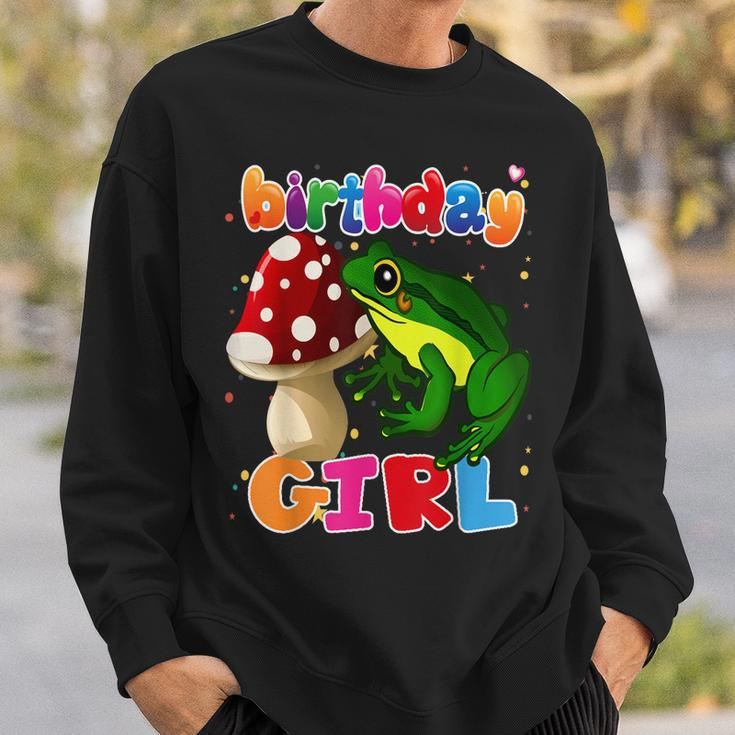 Frog Birthday Girl Its My Birthday Girl Frog Party Sweatshirt Gifts for Him
