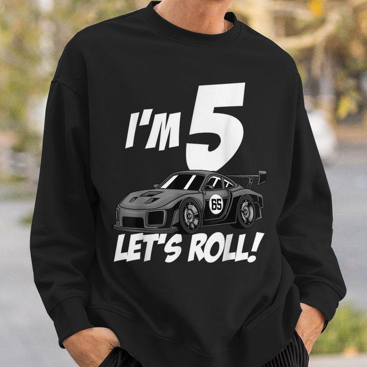 Funny 5Th Birthday Gift Boy Kid Race Car Driver 5 Years Old Driver Funny Gifts Sweatshirt Gifts for Him