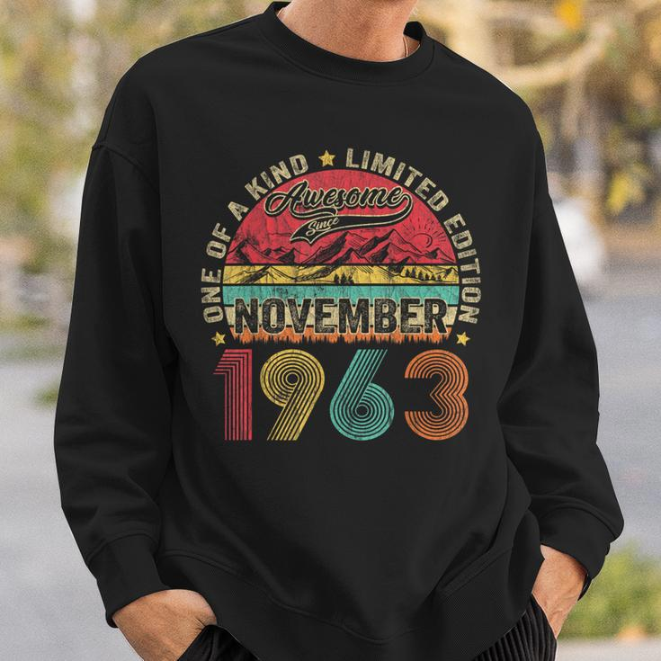 60 Years Old November 1963 Vintage 60Th Birthday Sweatshirt Gifts for Him